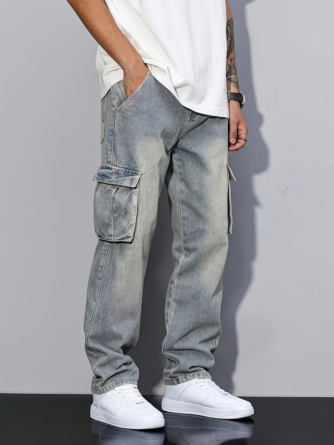 Fashion denim trousers washed workwear versatile musthave for experts 251205