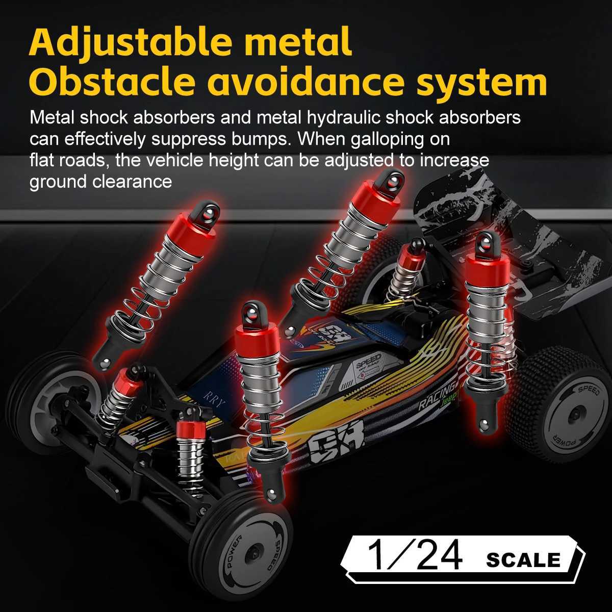 WLtoys 244016 124 RC Car 24G With DIY Lighting Electric High-Speed Competitive Racing Car Remote Control Toy For Kid Gift G251218