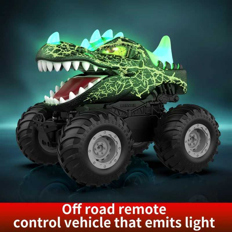 24G Remote Control Dinosaur Car with Light Off-Road Vehicle Climbing Car JJRC Q225 Remote Control Dinosaur Toy for Kids Gift G251218