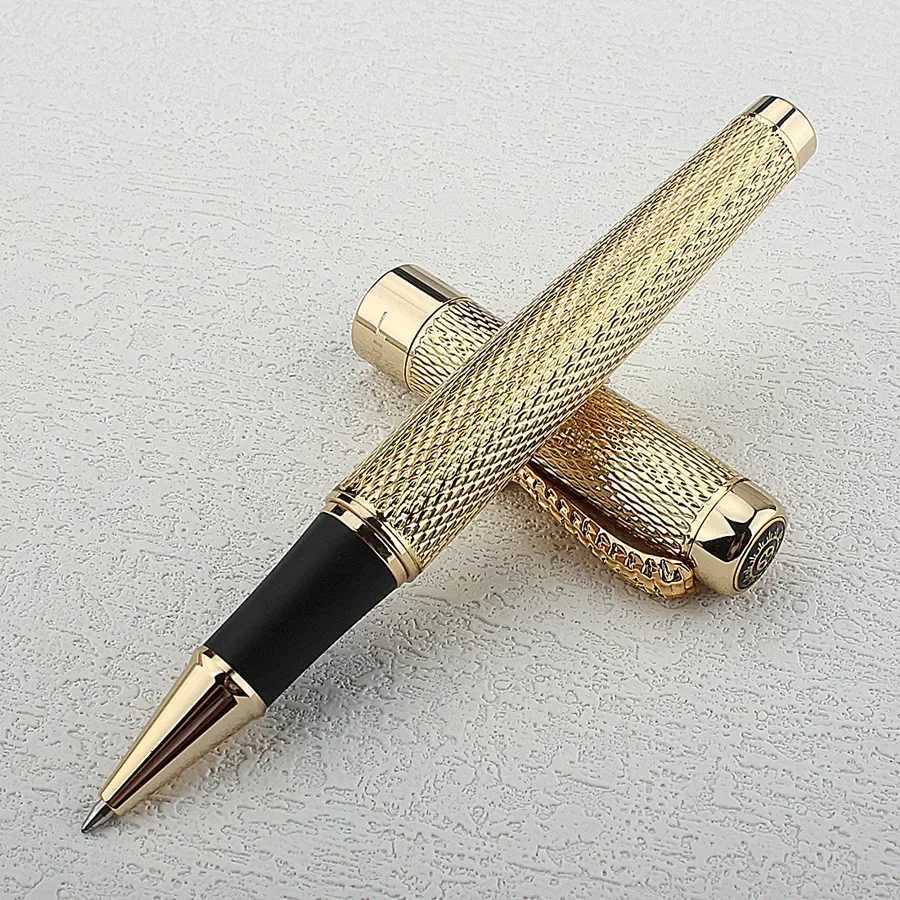 Jinhao 1200 Gold/Silver Metal 07MM nib Upsc Business Off School Conference Stationery Writing Supplies Roller Ball Pen Y251218
