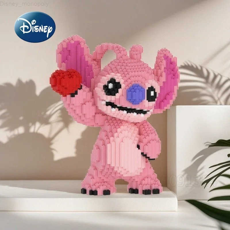 Disney Disneys New Stitch Building Block Toys Small Particles Educational Childrens Puzzle Toys 30cm Building Block Toy Ornaments H251218