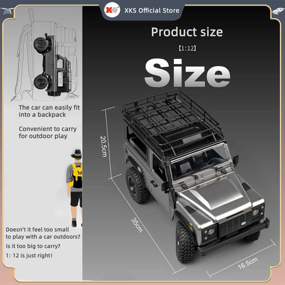 112 Scale MN Model RTR Version RC Car 24G 4WD MN99S MN99 MN98 RC Rock Crawler Defender Remote Control 1/12 Truck Kids Toys G251218