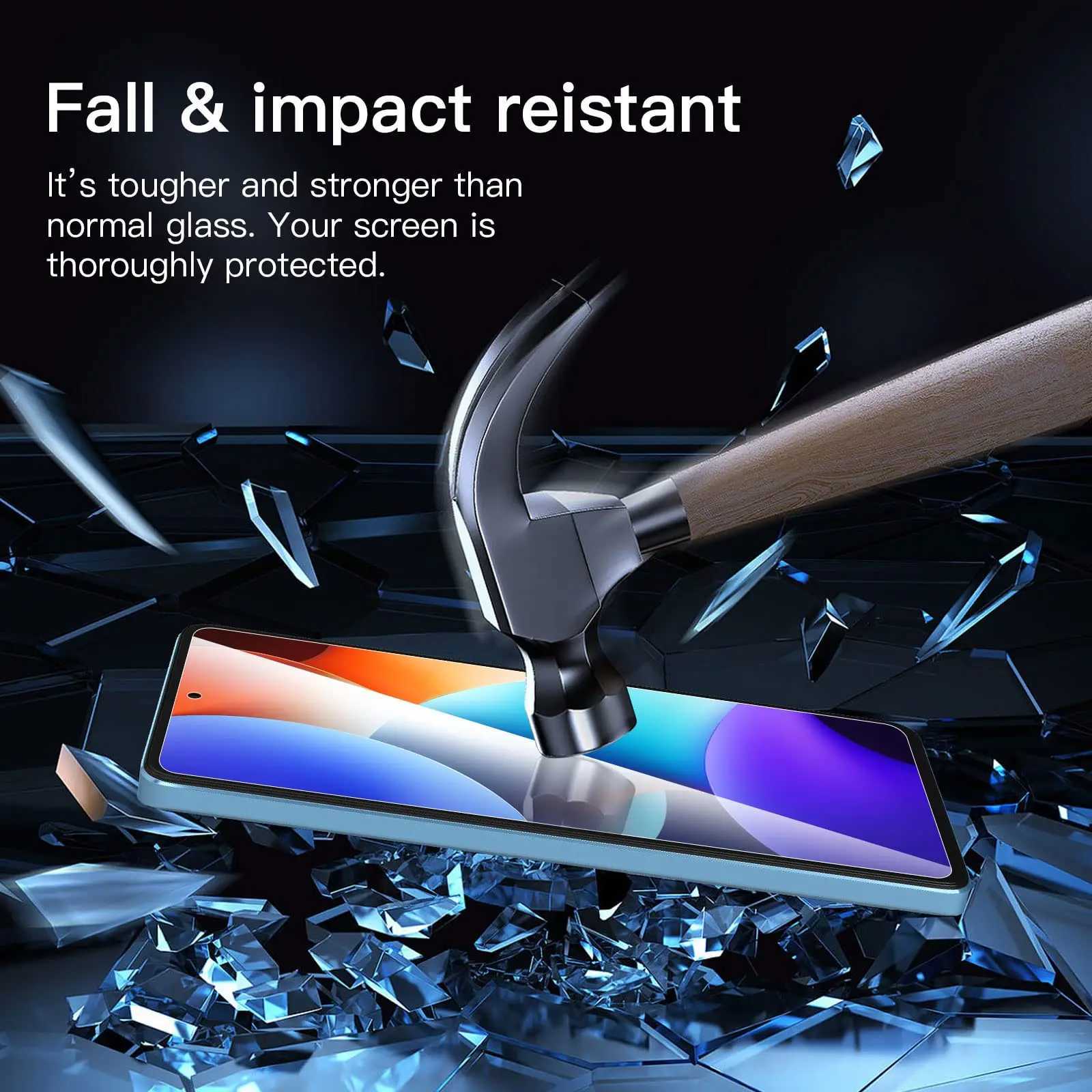 SCREEn Protector For Redmi Note 12 Pro Plus 4G 5G Tempered Glass HD Crystal High Aluminum 9H Anti Scratch Case Friendly G251218