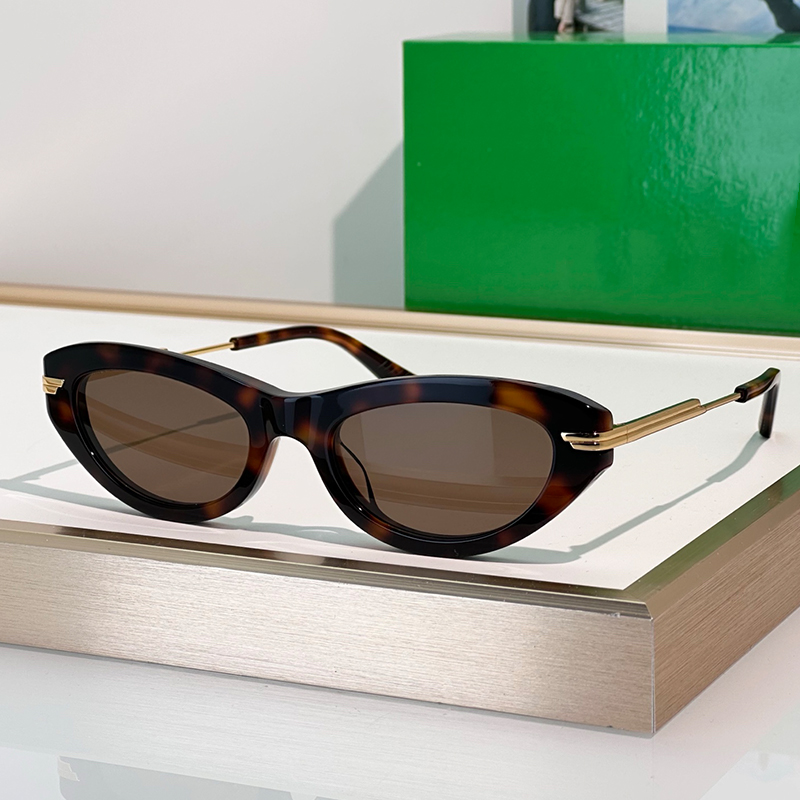 Luxury Sunglasses Womens And Mens Metal Legs Acetate Cat Eye Eyewear 1368 Designer Sunglasses Outdoor Goggles UV400 Glasses With box