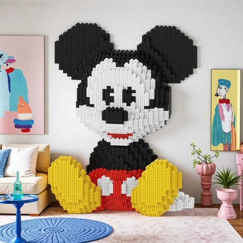 Disney Mickey Drawer Combination Puzzle Ornaments Building Blocks 3D Stereoscopic Puzzle Models Puzzle Toys Birthday Gifts H251218