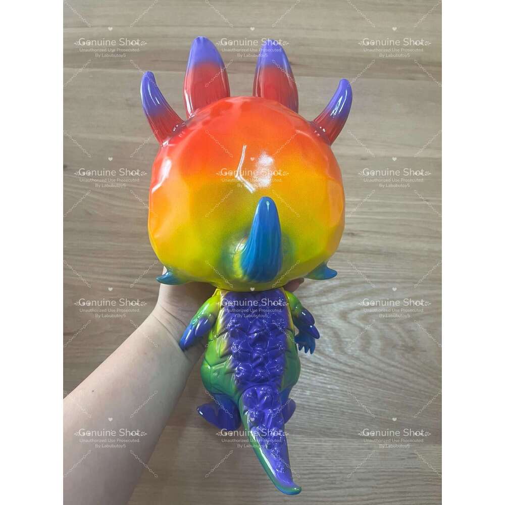 Popular Market Labubu Rangeas T9g Rainbow Beast Cute Ugly Trendy Vinyl Figurine Collectible Grade Desktop Decoration For Big Labubu Doll Fans