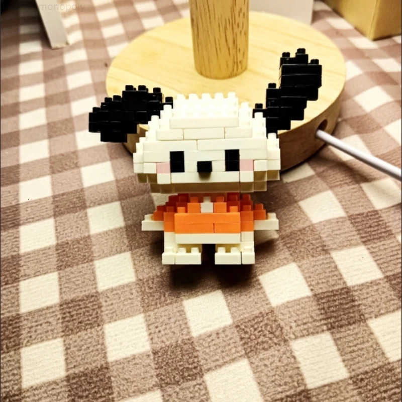 Disney Anime Cartoon Building Blocks Stitch Mickey Mouse mini Action toy Figures Blocks Toys Bricks Assemble Toys Kids Gifts H251218