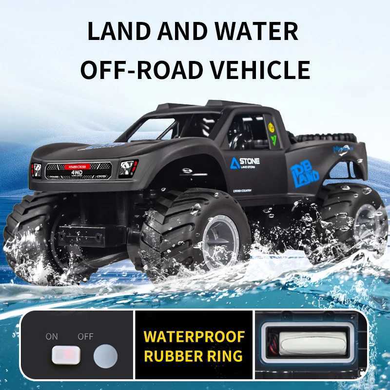 JJRC Q156 4WD 24G Amphibious Off-road Climbing RC Flip Stunt Car Racing All-terrain Waterproof Childrens RC Toys Gifts G251218