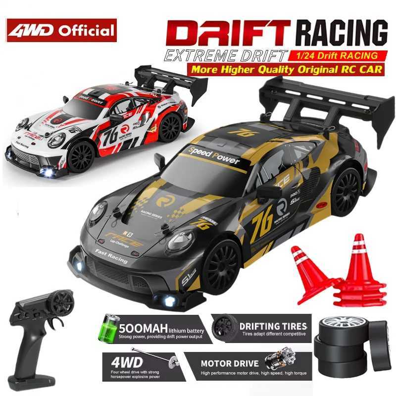 4WD 124 Remote Control Drift RC Racing Car 20KM/H High Speed 4x4 RC Vehicle Model Electronic Toy for Kids CHIldren Gift G251218