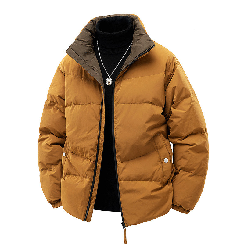 Harajuku Streetwear Winter Padded Parkas Jacket Men Skeleton Print Loose Thicken Jacket Cotton All-Match Outwear Couple 240823