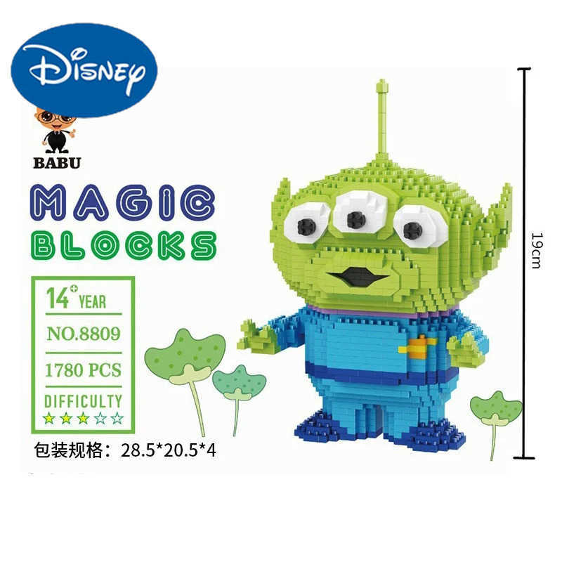 Disney Toy Story 4 Alien Woody Building Block Diamond Bricks Buzz Lightyear Rex Bullseye Lotso Hugs Bear Mini Toy Figure For Children H251218