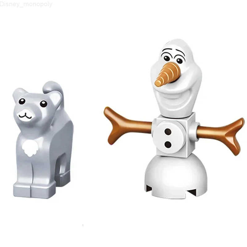 Disney New Princess Elsa Ice Castle Princess Anna Set Building Model Blocks Gifts Toy H251218