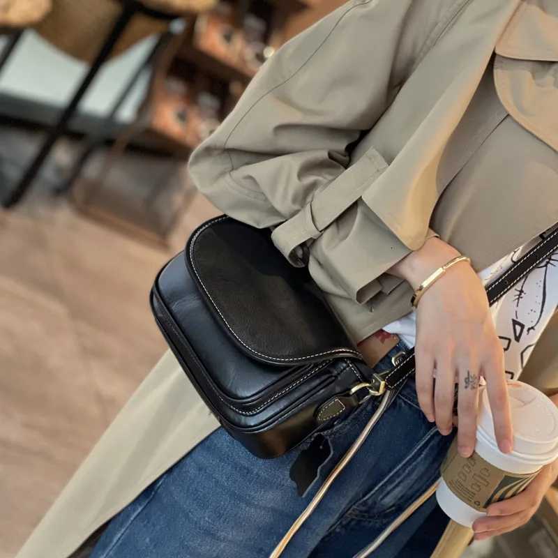 Womens Cow Leather Bag Cross-body Bag Ladies High Quality Phone Bag Versatile Genuine Leather Shoulder Purse Casual HandbagsT251218