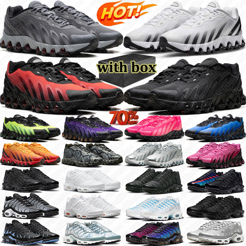with box designer shoes tns running shoes sport sneakers for men women pink black white grey mens outdoor sports trainers size35-46