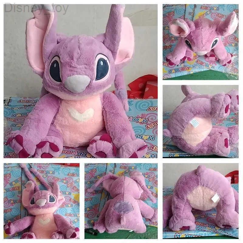 Disney Stitch Angel Stuffed Plush Toy Kawaii Lilo Stitch Cartoon Plush Doll Stress Relief Pillow Comforting Toy for kids Gifts H251218