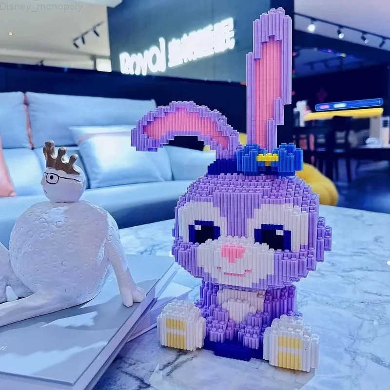Disney Stellalou Linabell Building Blocks Toy Cute Puzzle Assembly Model Kids Birthday Gift Desktop Decor Collectible H251218