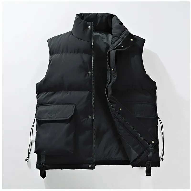 Autumn and Winter Mens Vest Stylish and Fashionable Trendy High-quality Vest-style Warm Vest Sleeveless Sports Jacket VestG251218