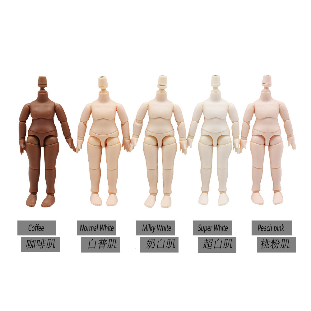 Original Disono Ddf 10CM Body Doll Japanese Bjd Body For Gsc Clay Head 1 12bjd Doll Head Ob11 Joint Body Replacement Hand Set 240603