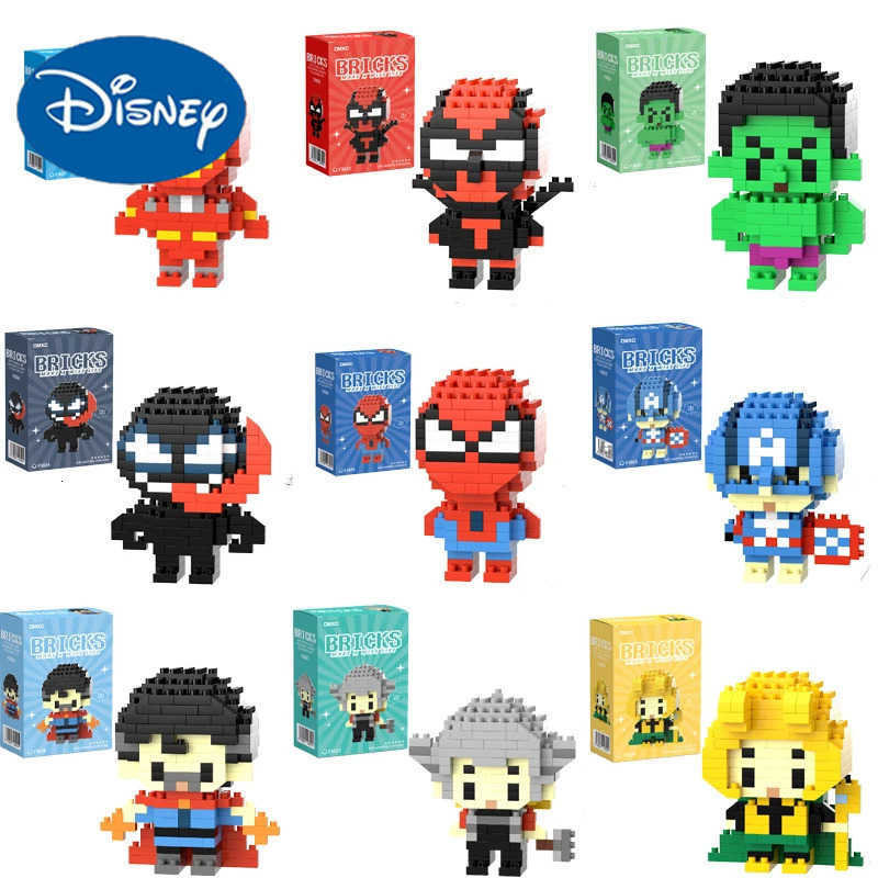 Disney Marval Legends lega Deadpool Spider Man Building Blocks Iron Man Cartoon Character building block Toys For Children Gifts H251218