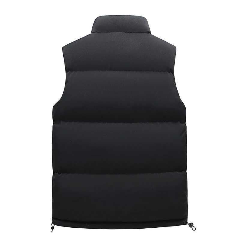 Winter Outdoor THiCK Warm Solid Color Stand up Collar Loose Versatile VEST Casual Fashion Trendy Warm Heated VESTG251218