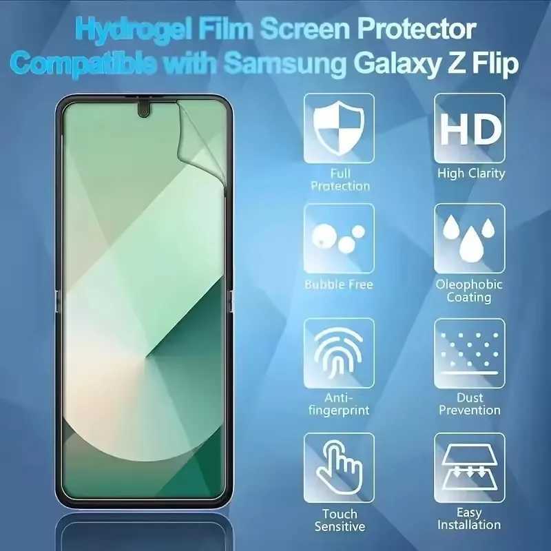 3Pcs Full Cover Hydrogel Film For Galaxy Z Flip 6 4 5 3 5G SCREEn Protector G251218