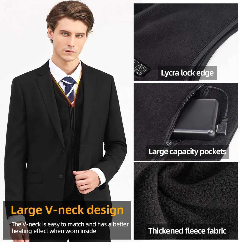 10 Areas Heated Vest Men Women Usb Electric Self Heating Vest Warming Waistcoat Heated Jacket Washable Thermal Heated ClothesG251218