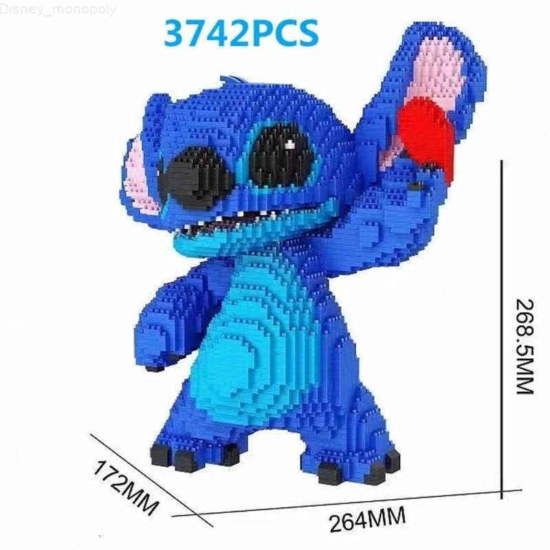 Disney Funny Anime Figure Interstellar Blocks Small Particles Building Blocks Assembled Puzzle Pen Holder Block Toy Children Christmas H251218