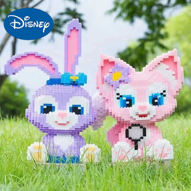 Disney Stellalou Linabell Building Blocks Toy Cute Puzzle Assembly Model Kids Birthday Gift Desktop Decor Collectible H251218