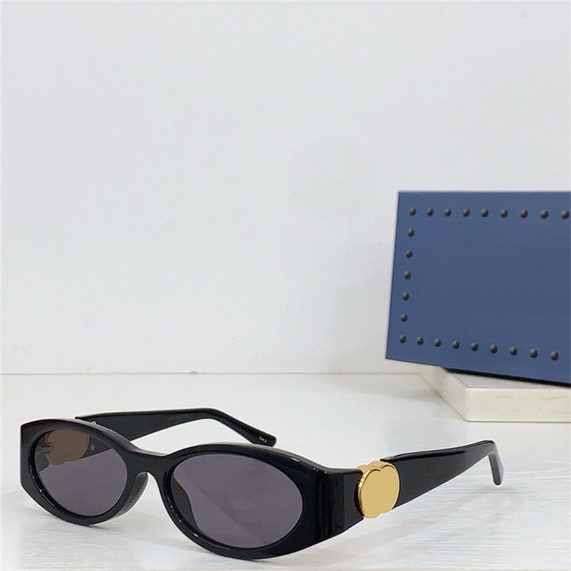 New fashion design small oval sunglasses 1660S acetate plank frame simple modern style simple outdoor uv400 protection eyewear