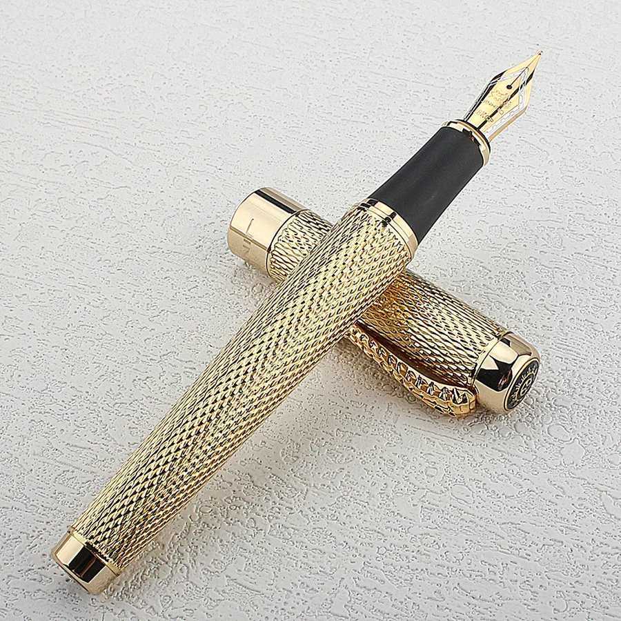 Jinhao 1200 Dragon Gold Clip Fountain Pen EF/ F Nib Off Business Creative Gift Pen Stationery Y251218