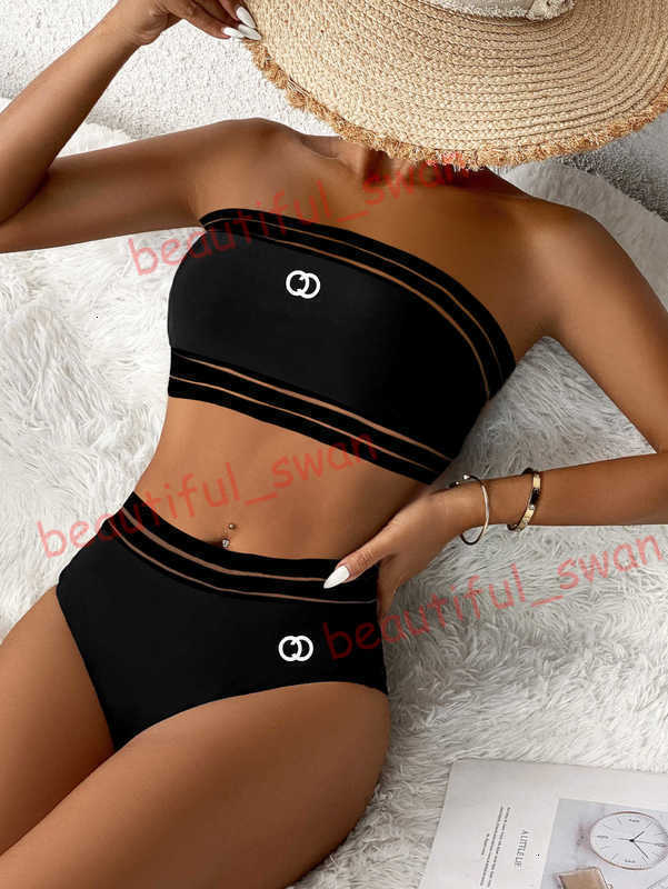 Designer Women's Swimwear 2025 New Bikini Strapless Two-Piece Swimsuit Sexy Fashion Swimwear Two-Piece Set Bikini for women