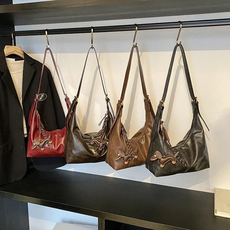 Large Capacity PU High Quality Crossbody Bag Zipper Solid Color Simple Fashion Handbag Soft Shoulder Bag 251216