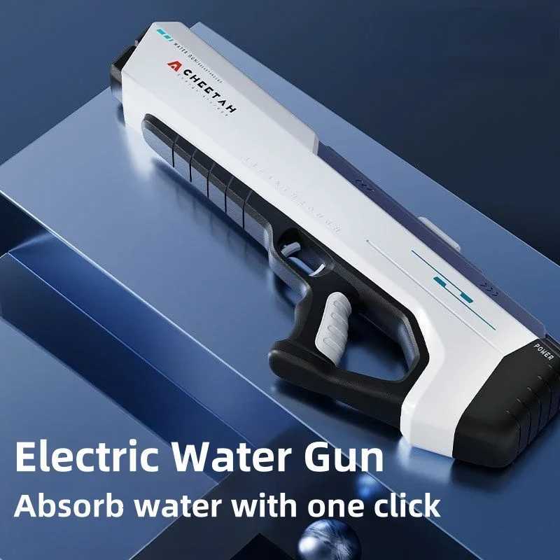 Automatically Water High Pressure Electric Water Gun Toys for Kids Summer Outdoor Pool Fight Games Children Water Toys Giftt251218
