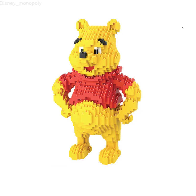 Disney Winnie the Pooh Micro Building Blocks Kawaii DIY Model Diamond Mini Bricks Figure Toys For Christmas Gift H251218