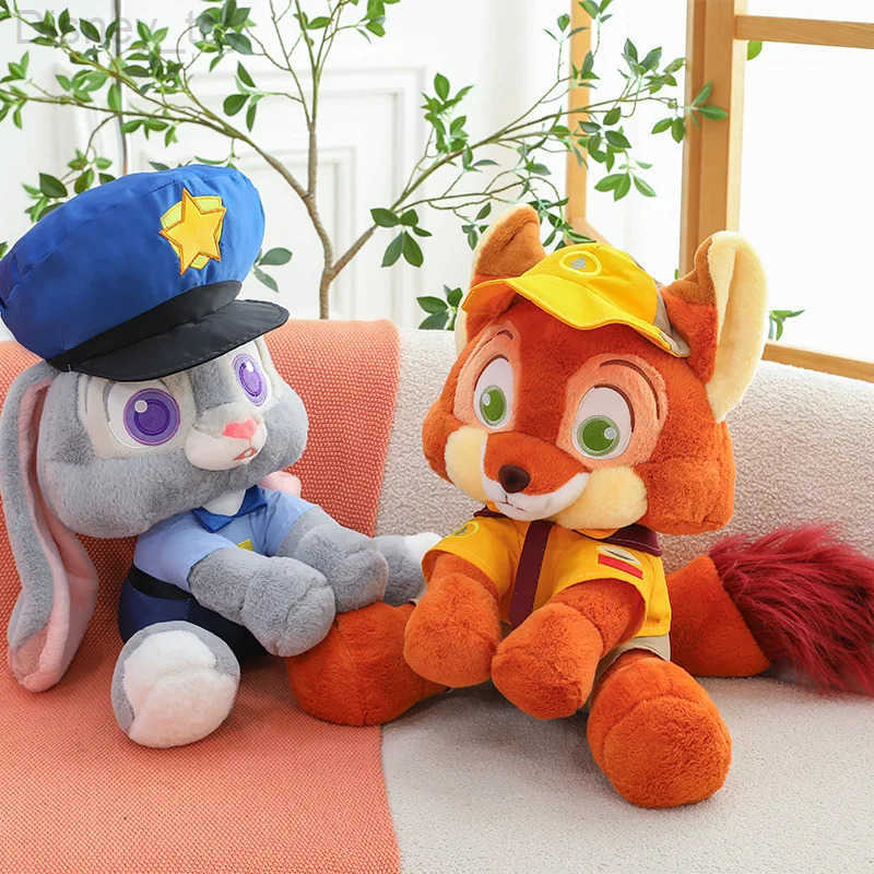 Disney Zootopia Stuffed Animal Plush Toy Fox Judy Hopps Rabbit Nick Wilde Fox Doll Zootropolis Doll Girl Gift Children H251218