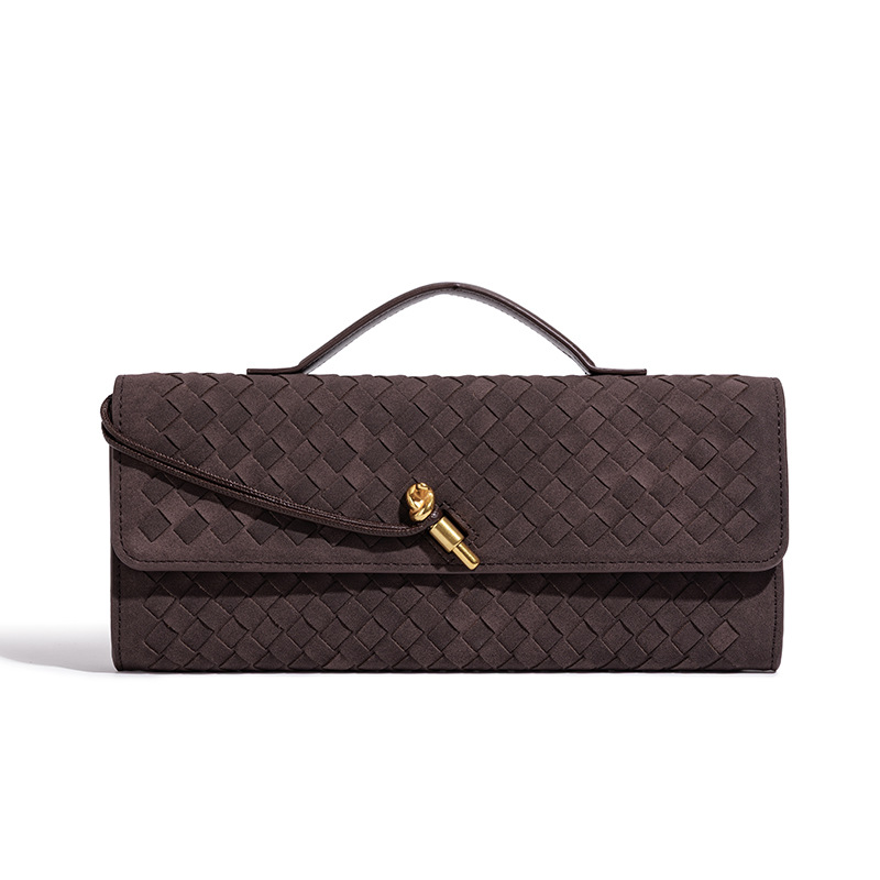 Women's 2026 New Vintage European Baguette Clutch - Elegant Evening Matte Finish Shoulder Bag for Formal Events