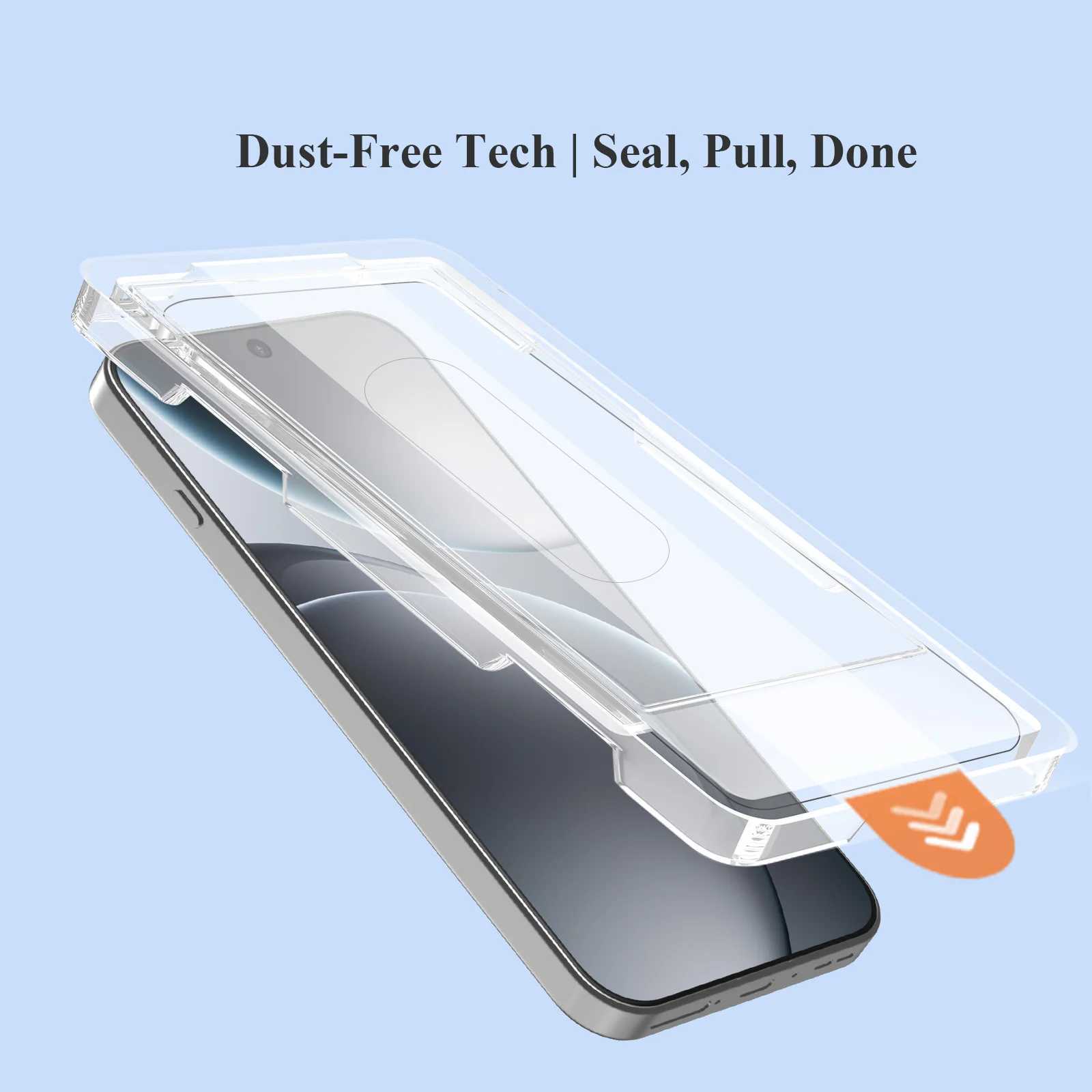 Lereach Tempered Glass SCREEn Protector for Find X9 Pro/X9 with Dust-Free Positioning Box Auto-Align HD Clear G251218