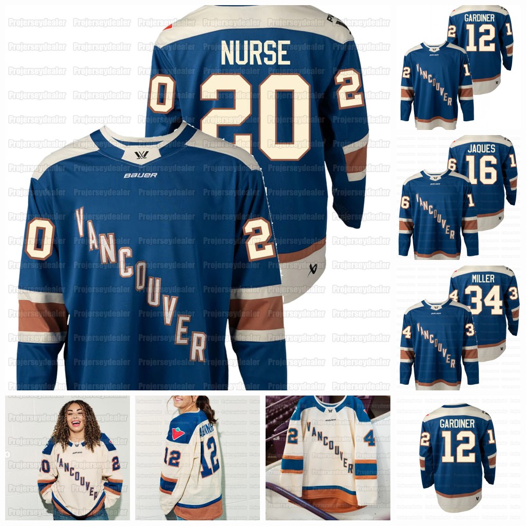 Vancouver Goldeneyes 2026 Hockey Jerseys 20 Sarah Nurse 34 Hannah Miller 16 Sophie Jaques 12 Jenn Gardiner