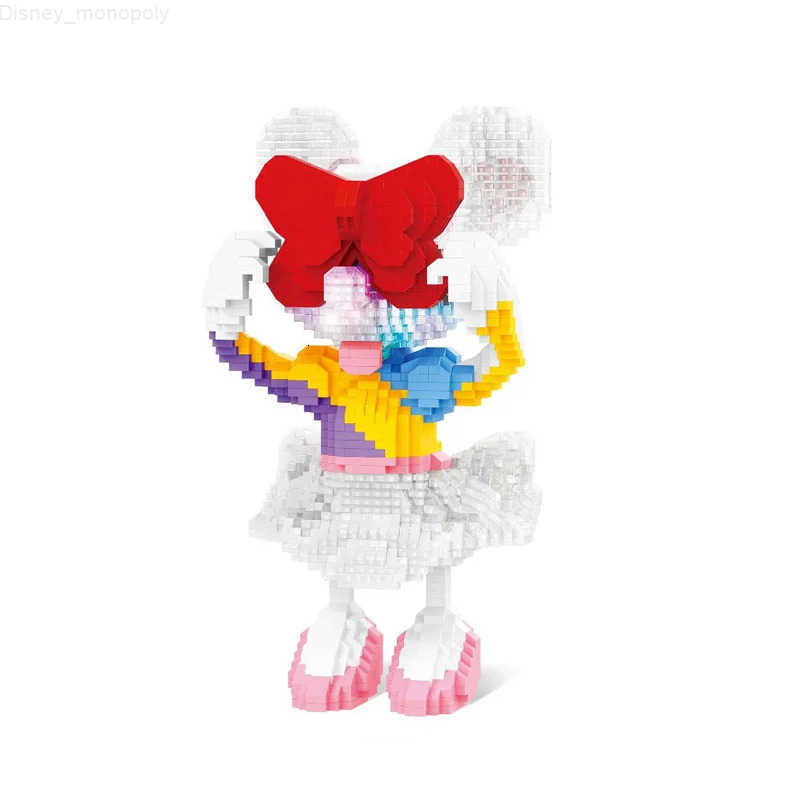 Disney Mickey Mouse Micro Building Blocks Classic Steamboat Willie Blindfold Minnie Mouse Donald Duck Mini Bricks Figures Toys H251218