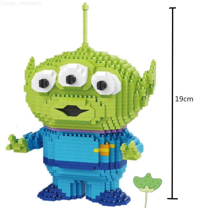 Disney Toy Story 4 Alien Woody Building Block Diamond Bricks Buzz Lightyear Rex Bullseye Lotso Hugs Bear Mini Toy Figure For Children H251218