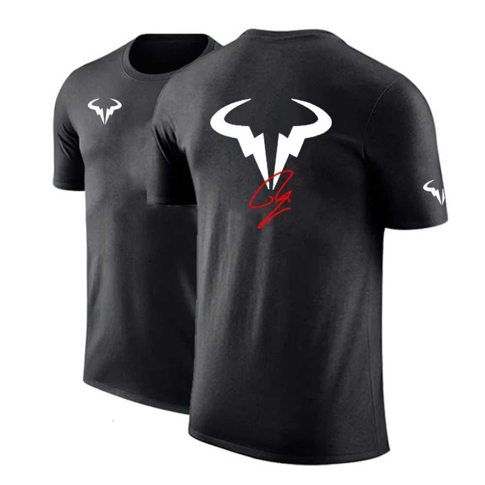 Rafael Nadal tennis player Mens Brand Cotton High Quality Printing Ordinary Short Sleeve T-Shirt Solid Color Casual Tops X251218