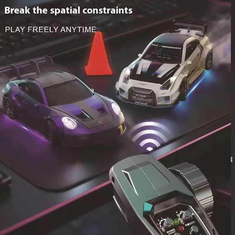 New D43 Rc Car 1/43 Full Scale With Gyroscope 4wd 24g Rc High-Speed Drift Racing Car Alloy Model Gifts Birthday Toys G251218