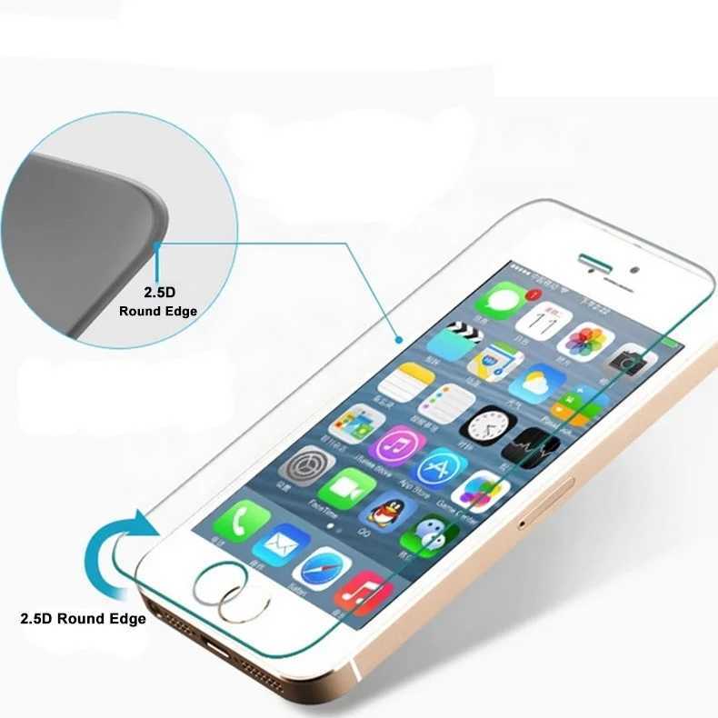 3Pcs Protection Glass For iPhone 7 8 6 6S Plus Tempered SCREEn Protector iphone 5 5C 5S SE 2016 2020 Glass Film G251218