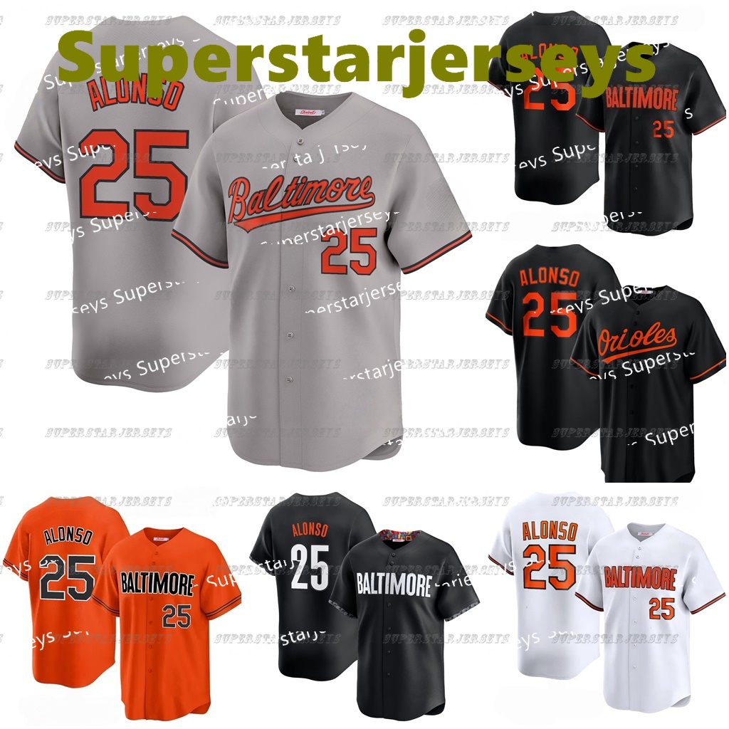 25 Pete Alonso Adley Rutschman 2026 Jersey TaylorS Ward Gary Sanchez Chris Davis Cal Ripken Jr. Custom Any Name Number Embroidered Design Polyester