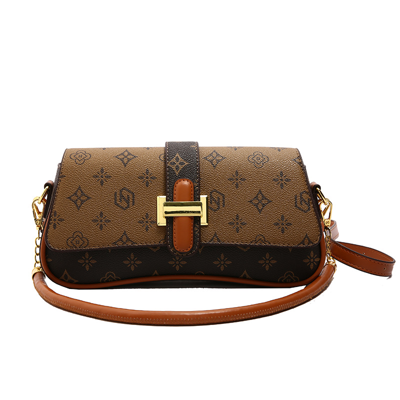 Designer Bag 2026 Elegant Convertible Shoulder Bag for Women, Fashion Printed Underarm Purse Versatile Crossbody Bag