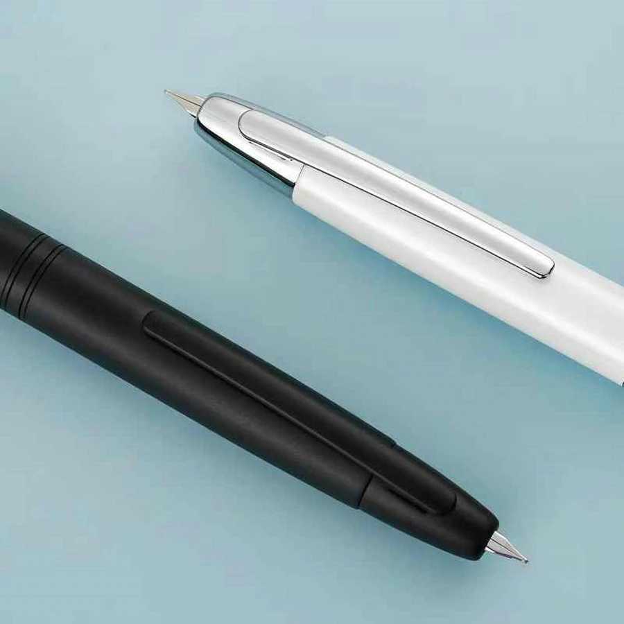 JINHAO 10 Press Fountain Pen Retractable EF/F Metal High Quality Writing Ink with Converter School Off Supplies Stationery Y251218