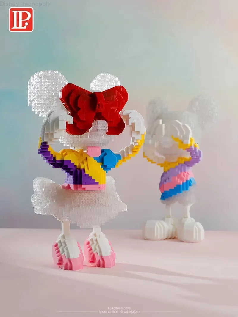 Disney Mickey Mouse Micro Building Blocks Classic Steamboat Willie Blindfold Minnie Mouse Donald Duck Mini Bricks Figures Toys H251218