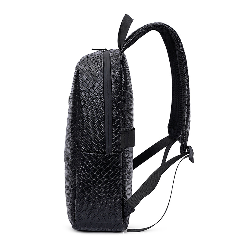 Designer new woven large capacity computer men and women commuting bag student fashionable versatile travel backpack