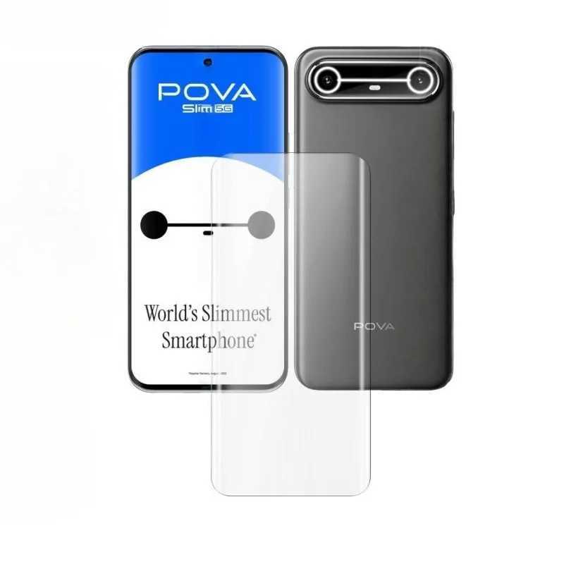 For Tecno Pova Slim UV Liquid Tempered Glass Screen Protector for TECNO POVA SLIM PovaSlim Clear Full Glue Cover Protective Film G251218