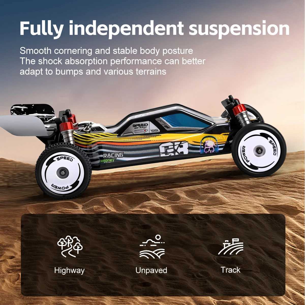 NEW WLtoys 244016 High Speed Remote Control Car 1/24 Scale 2WD Drift Racing Toy 24G All Terrain 25KM/H Christmas Gift G251218